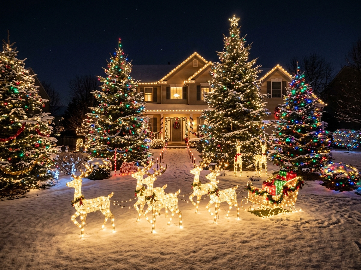 Yard Lighting Display